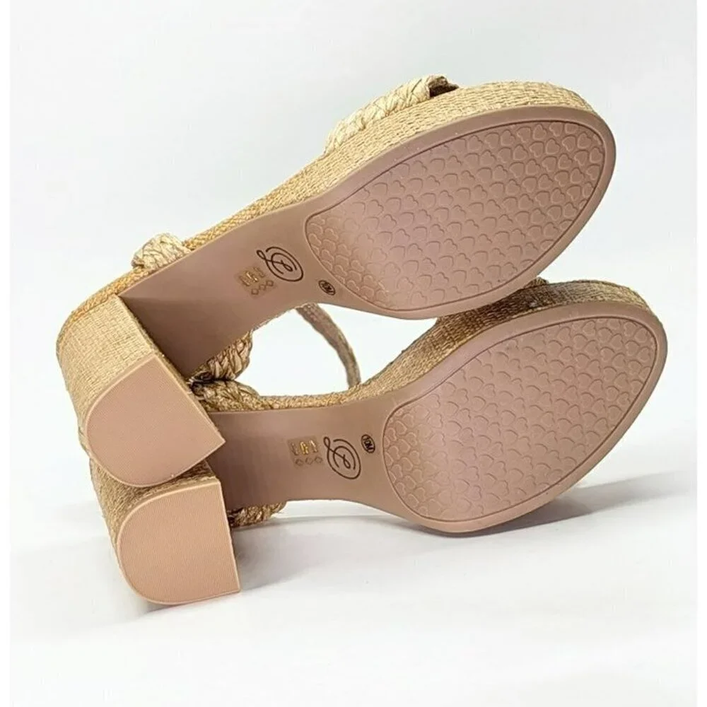 Chinese Laundry Truett Women's Ankle Wrap Platform Sandal Size 10 (MSRP $90)